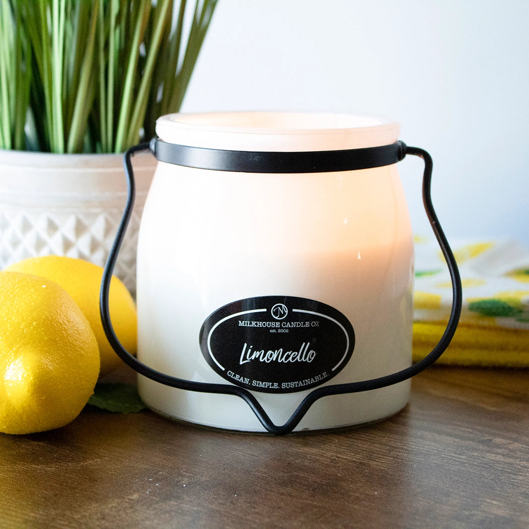 LIMONCELLO CANDLE | 16 OZ BUTTER JAR