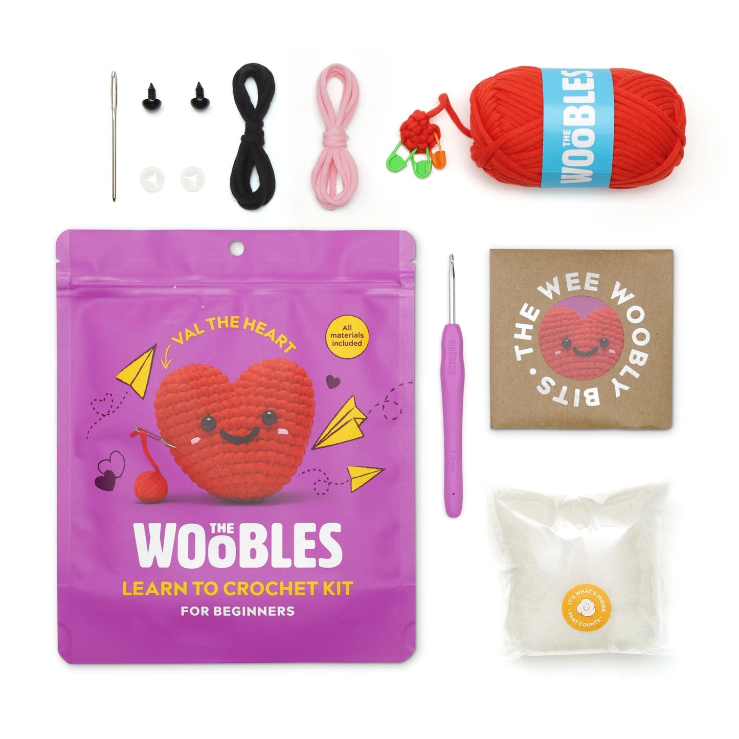 The Woobles Val the Heart Crochet Kit